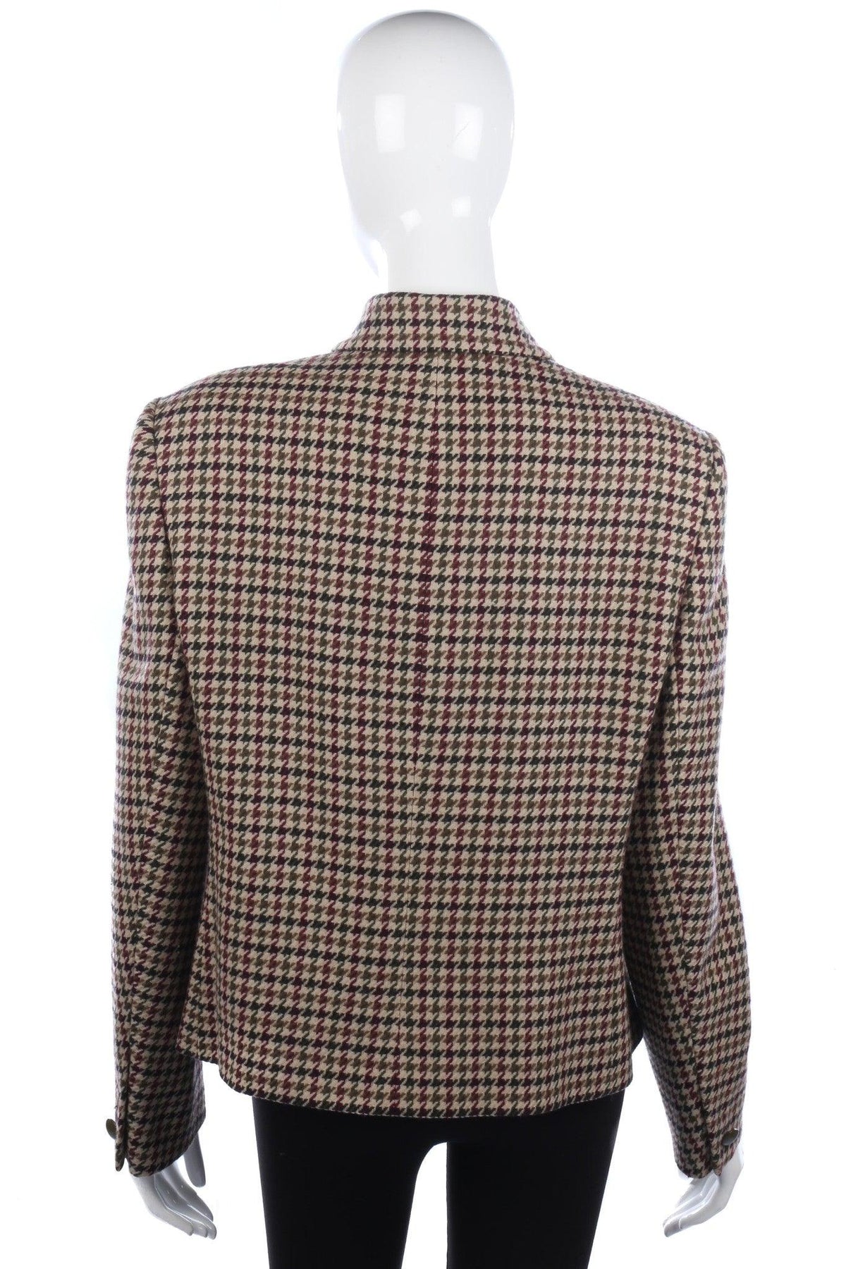 Fabulous Aquascutum Jacket Brown Tones Check Size 12 - Ava & Iva