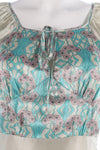 Delightful silk floral french dress size 8 - Ava & Iva