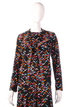 Tricosa multi coloured dress and jacket detail
