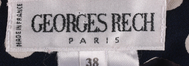 Georges Rech navy spotted dress size 10 - Ava & Iva