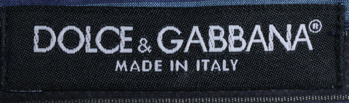 Dolce & Gabbana Cotton Blue and Grey Striped Ladies Shirt IT44 UK 12 - Ava & Iva