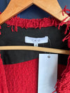 IRO Cotton Red Long Sleeved Jacket UK Size 12 - Ava & Iva