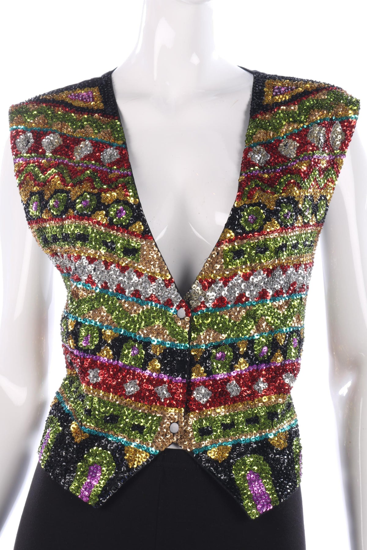 Amazing sequinned waistcoat size M/L - Ava & Iva