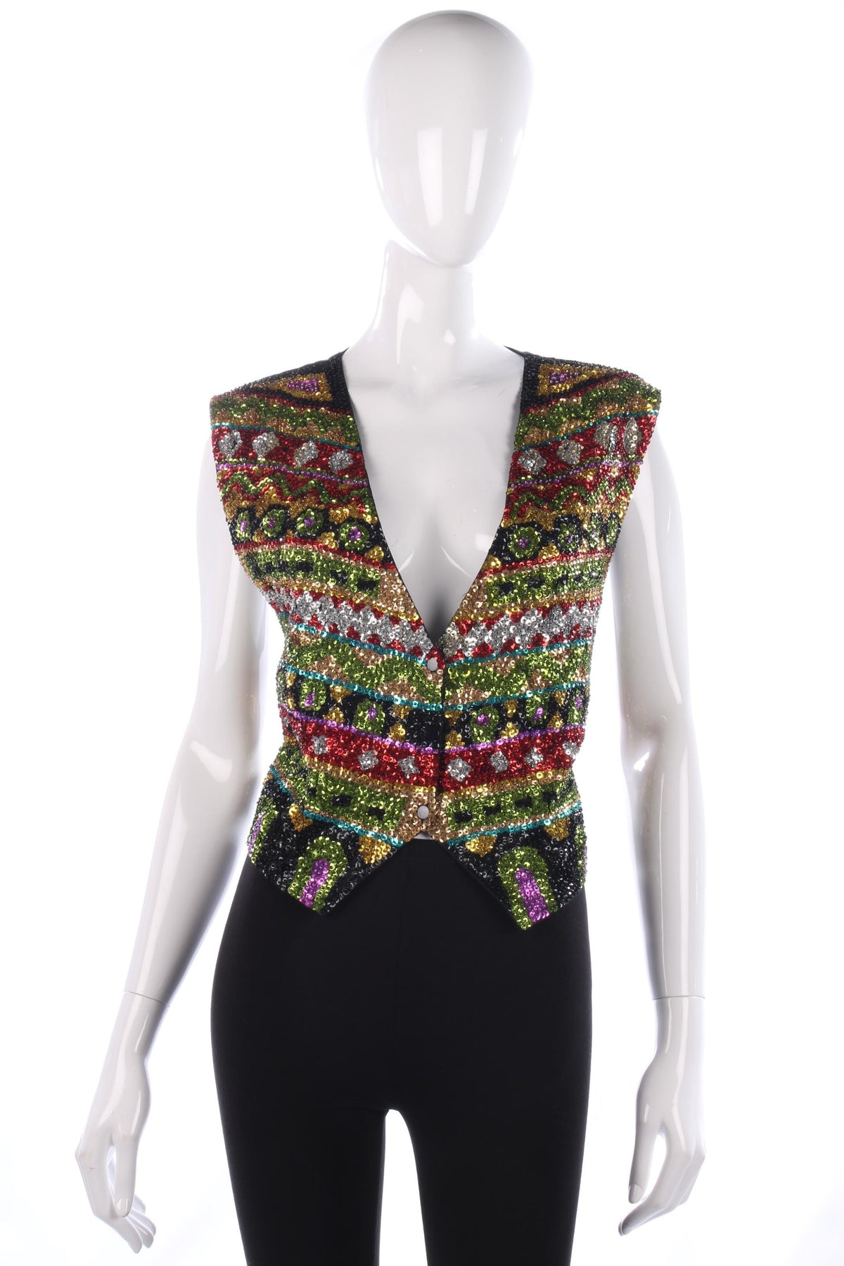 Amazing sequinned waistcoat size M/L - Ava & Iva