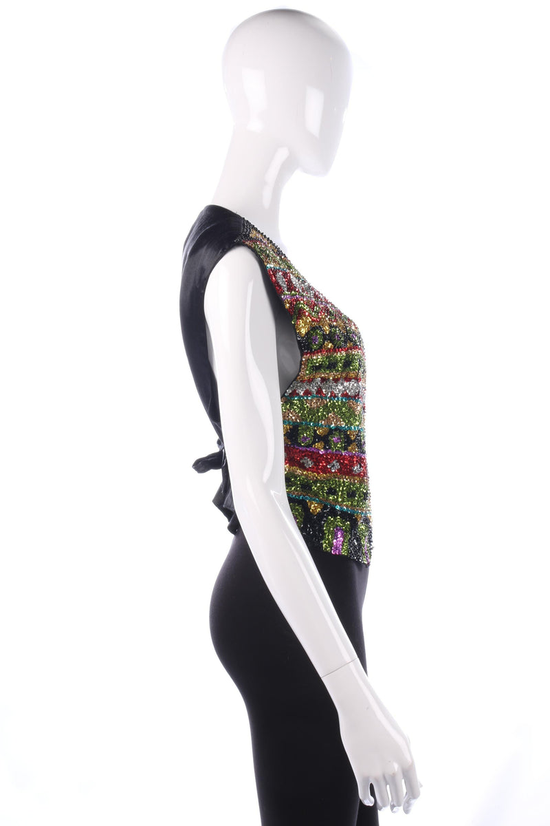 Amazing sequinned waistcoat size M/L - Ava & Iva