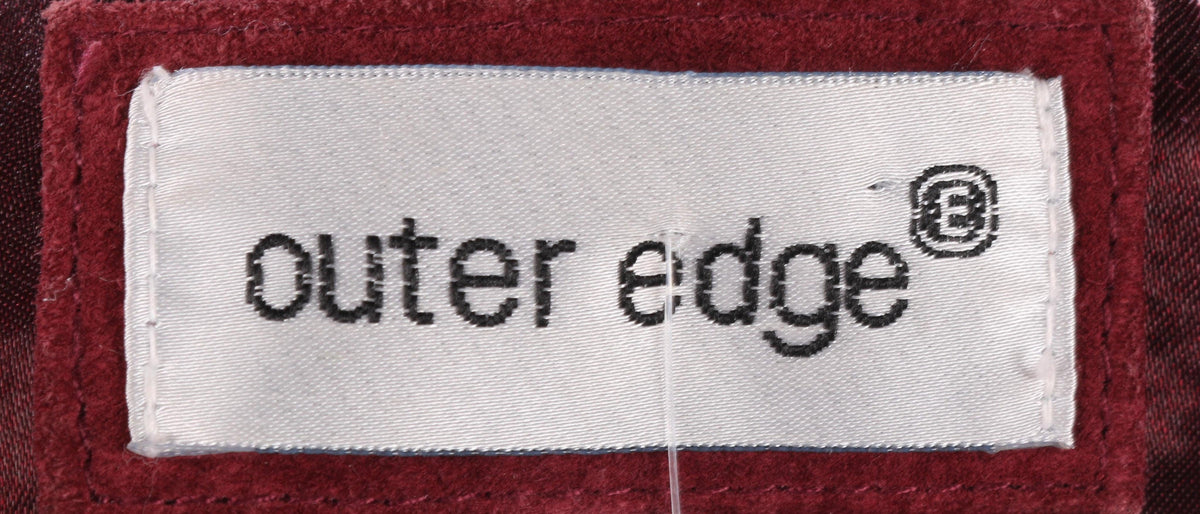 Outer Edge Suede Jacket with Finge Detail Zip Up Dusky Pink Size 12 - Ava & Iva