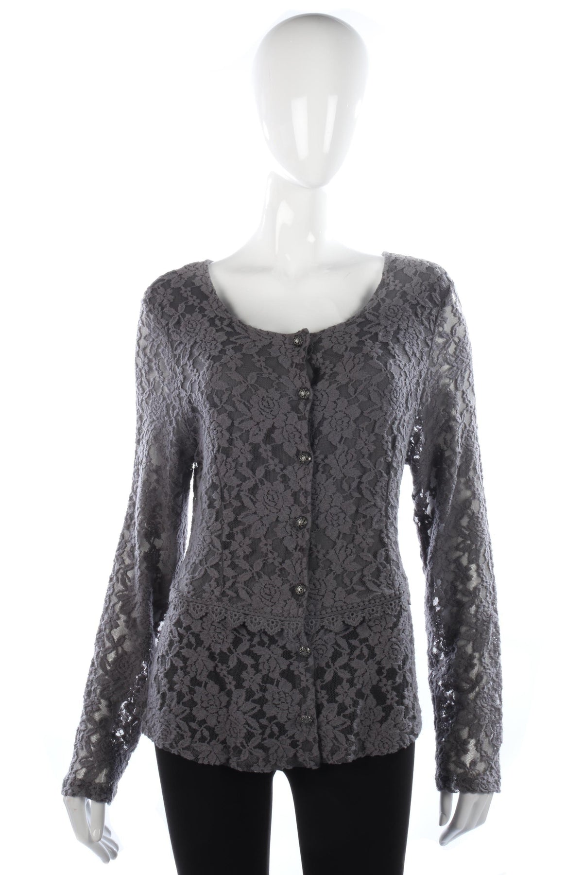 CREAM Stella Cardigan Grey Lace BNWT Size XL - Ava & Iva