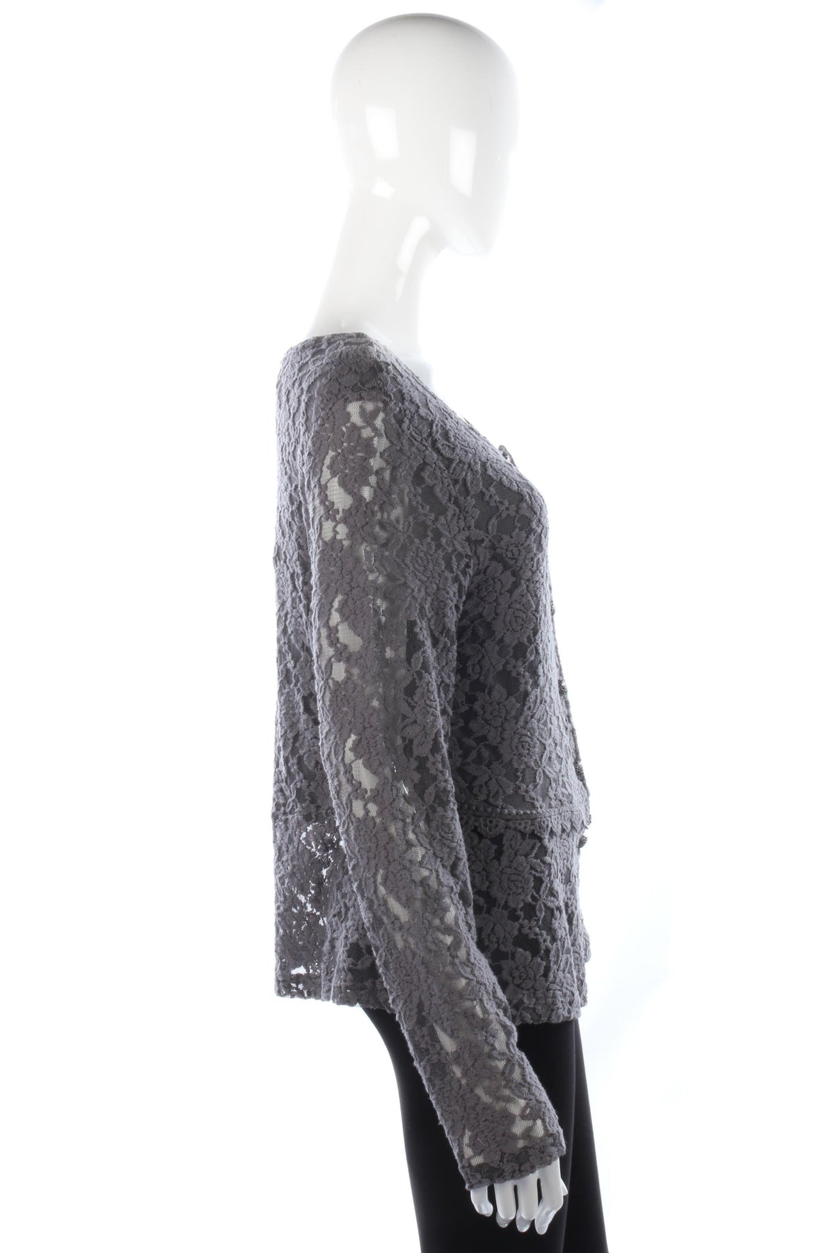 CREAM Stella Cardigan Grey Lace BNWT Size XL - Ava & Iva