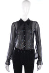 Inwear net blouse with sequins size M - Ava & Iva