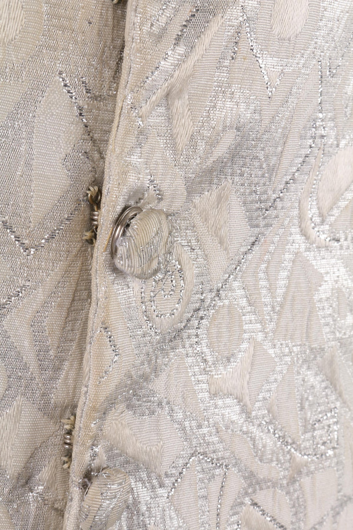 Fabulous vintage silver metallic waistcoat - Ava & Iva