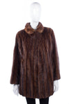 Vintage fantastic brown mink fur coat size M - Ava & Iva