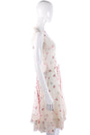 Vintage cream floral dress, size S/M - Ava & Iva