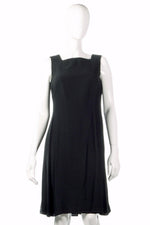 Gianni Versace Couture Silk Blend Dress Black Size 44 UK10 - Ava & Iva