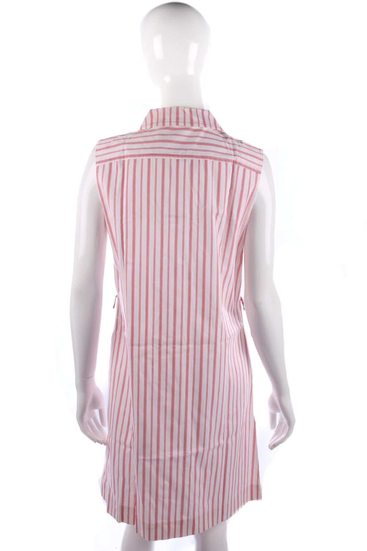 Lovely vintage red striped cotton 1970's summer dress - Ava & Iva