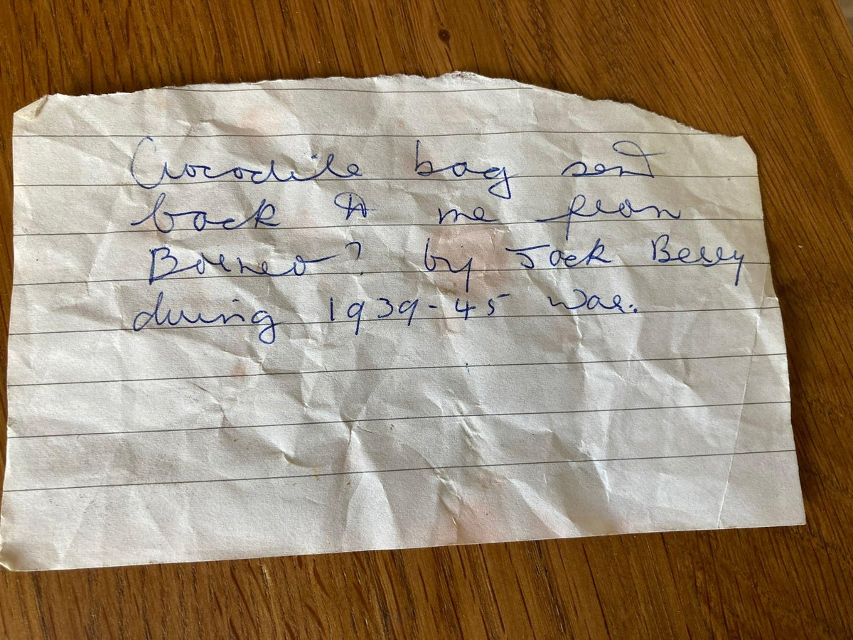 Vintage Genuine Crocodile Fixed Handle Handbag - Ava & Iva