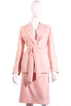 Louis Feraud pink skirt suit 