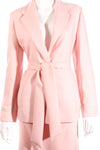 Louis Feraud pink skirt suit size 12 detail