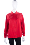 Burberrys Red Zip Up Jacket Size12/14 - Ava & Iva