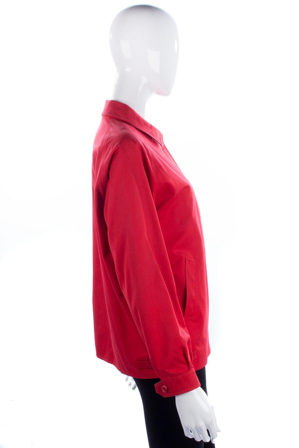 Burberrys Red Zip Up Jacket Size12/14 - Ava & Iva
