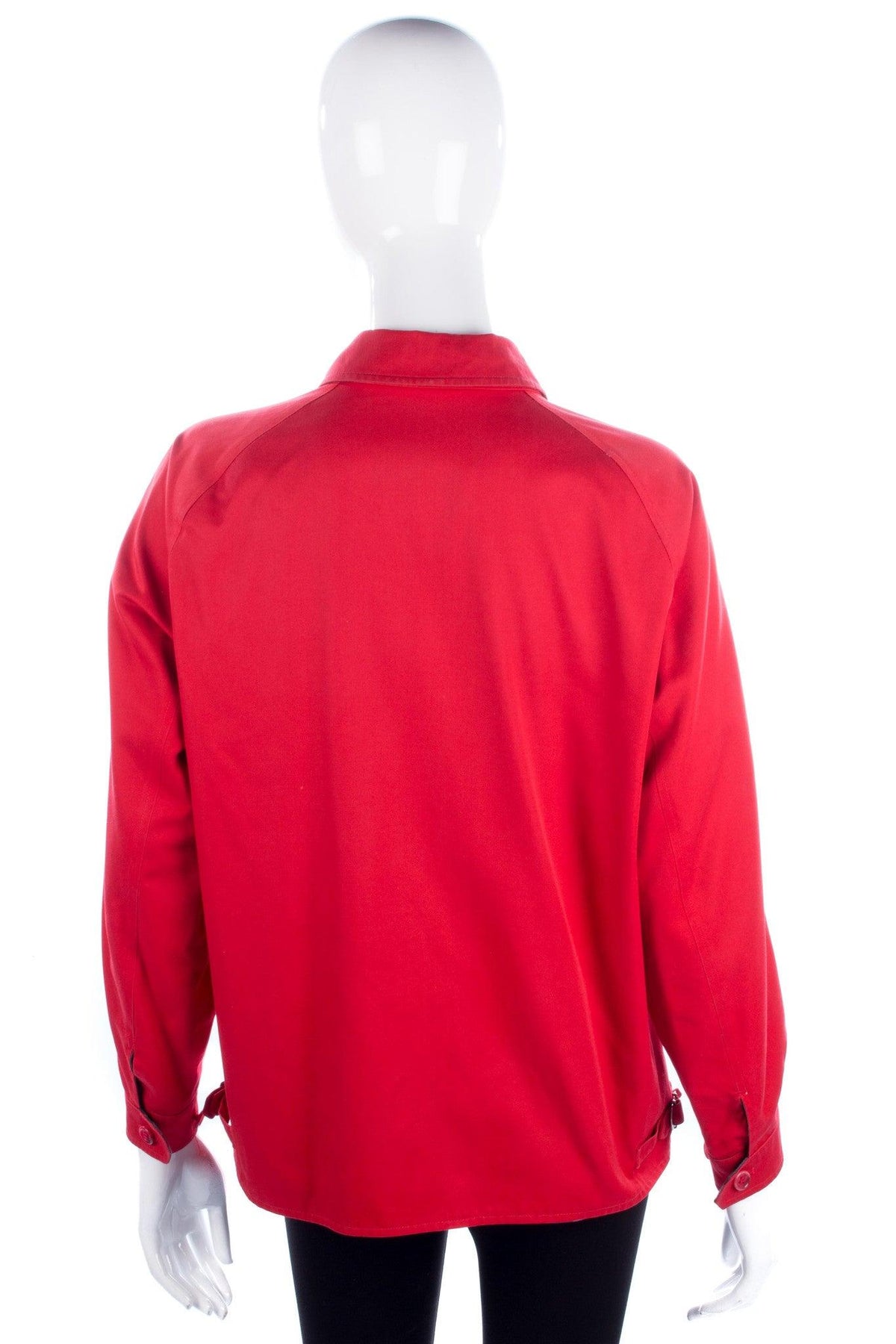 Burberrys Red Zip Up Jacket Size12/14 - Ava & Iva