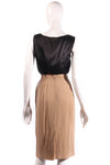 Jaeger silk light brown formal skirt size 12 - Ava & Iva