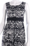 Lovely vintage black and white cotton dress size 10 - Ava & Iva