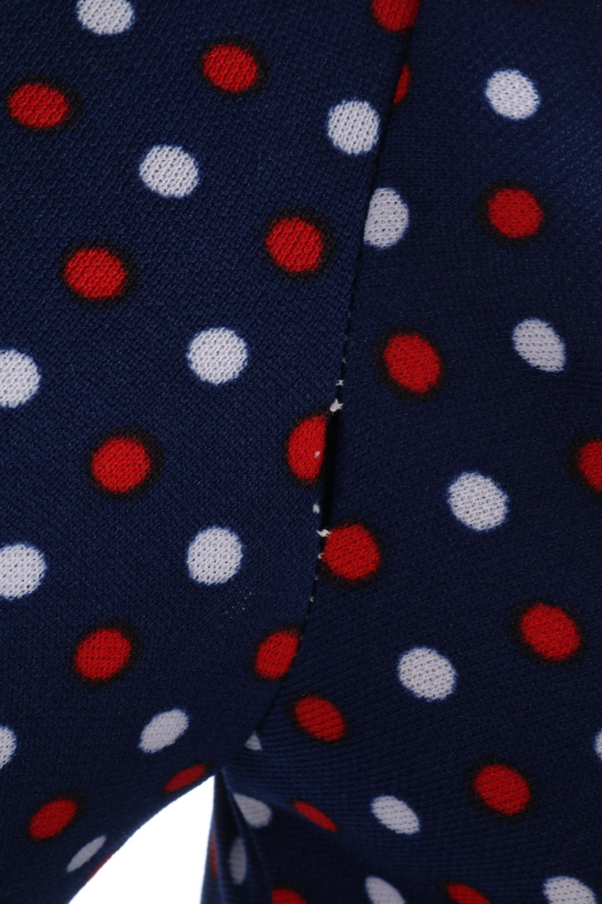 1970s vintage blue spotted dress size S/M - Ava & Iva