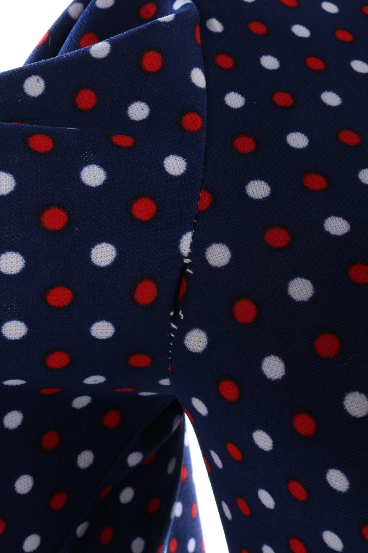 1970s vintage blue spotted dress size S/M - Ava & Iva