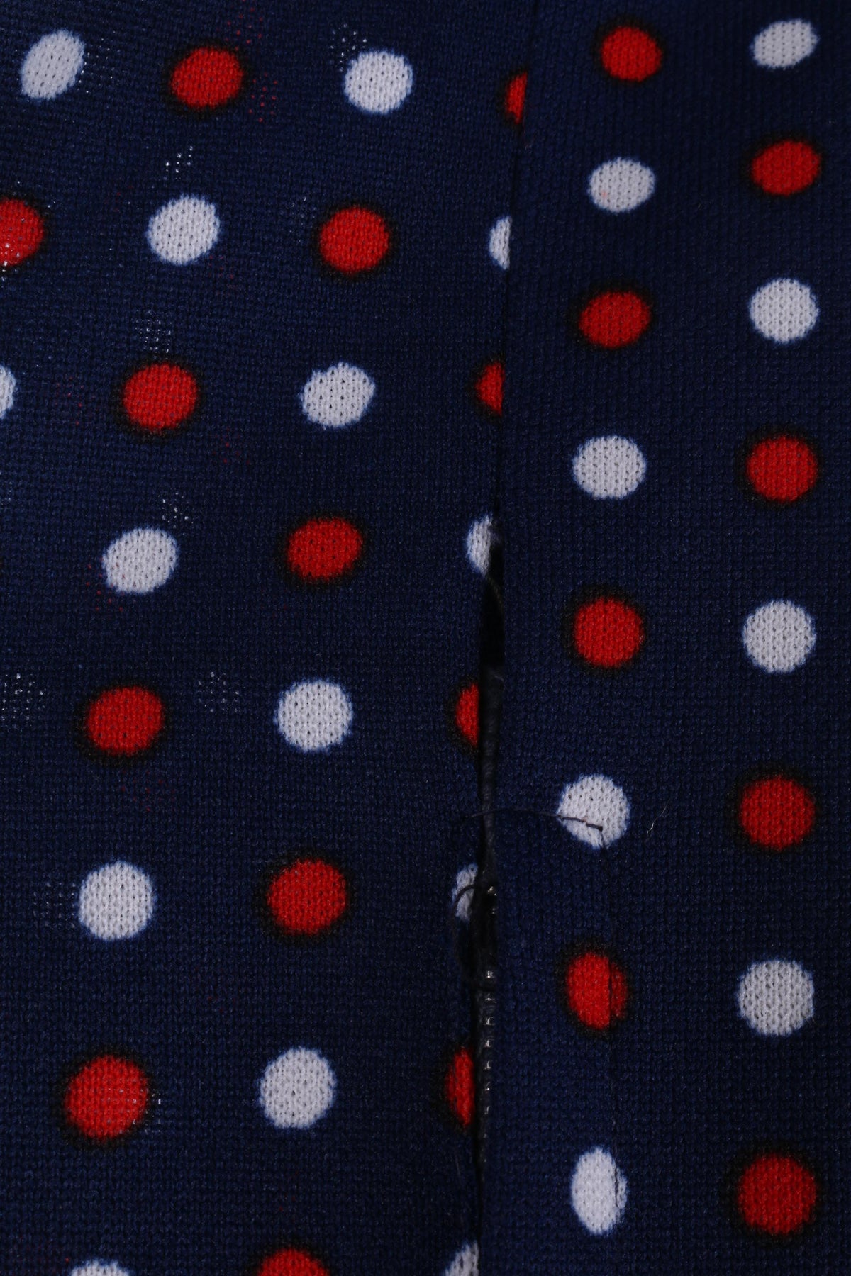 1970s vintage blue spotted dress size S/M - Ava & Iva