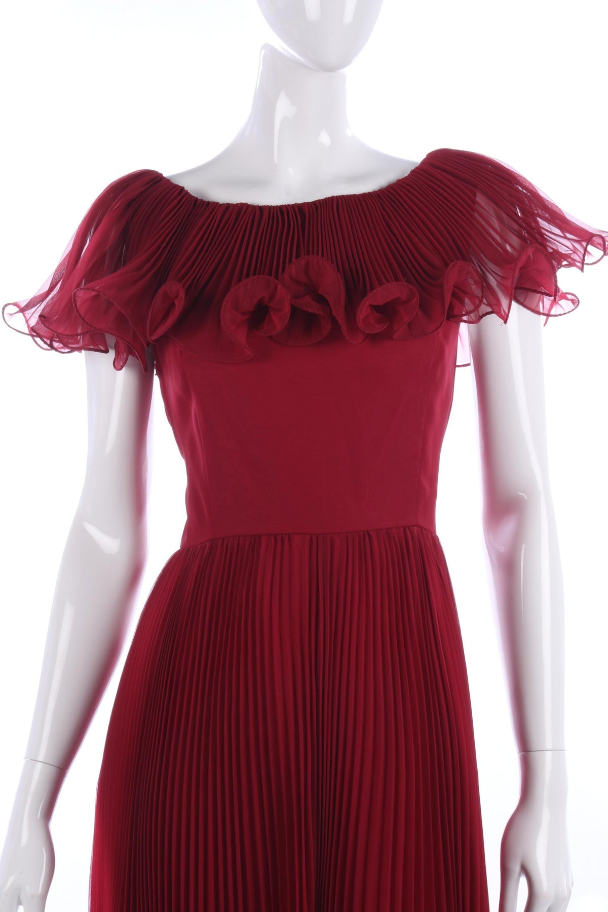 Fabulous vintage oxblood floaty evening gown size 12 - Ava & Iva