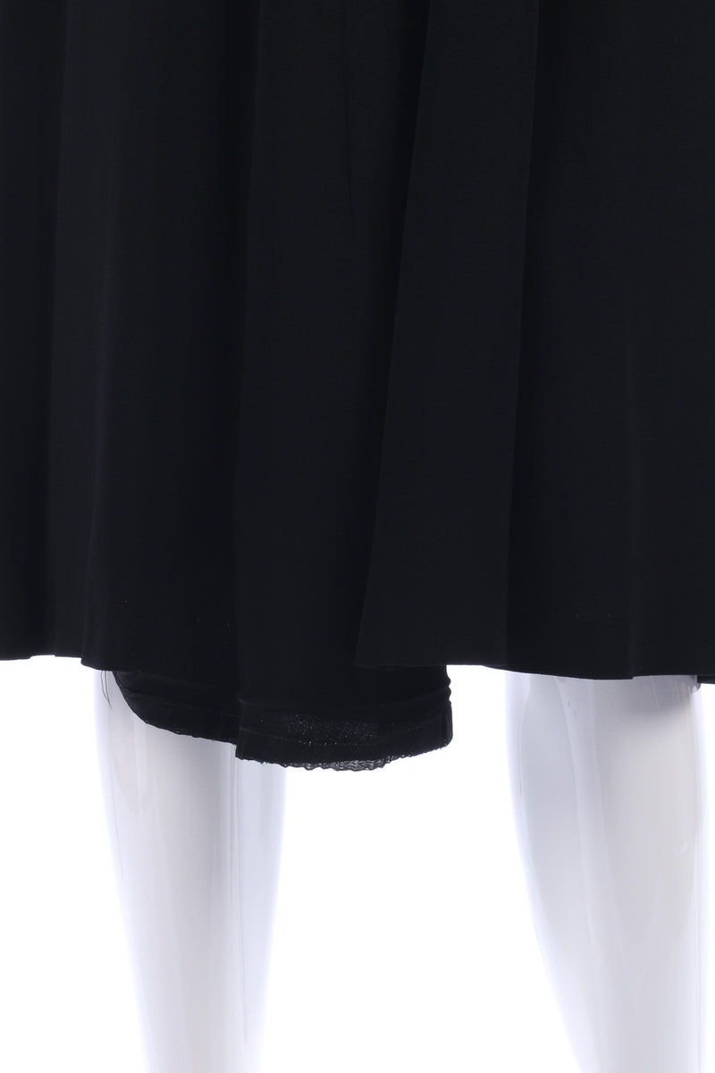 Lovely black vintage velvet and crepe dress size S - Ava & Iva