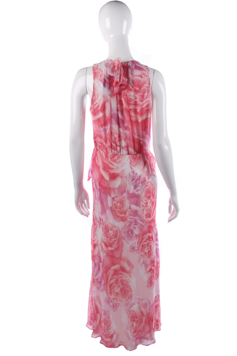 Damsel in a dress pink floral evening gown size M - Ava & Iva