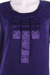 Lovely purple chiffon dress size 10 - Ava & Iva