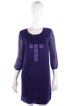 Lovely purple chiffon dress size 10 - Ava & Iva