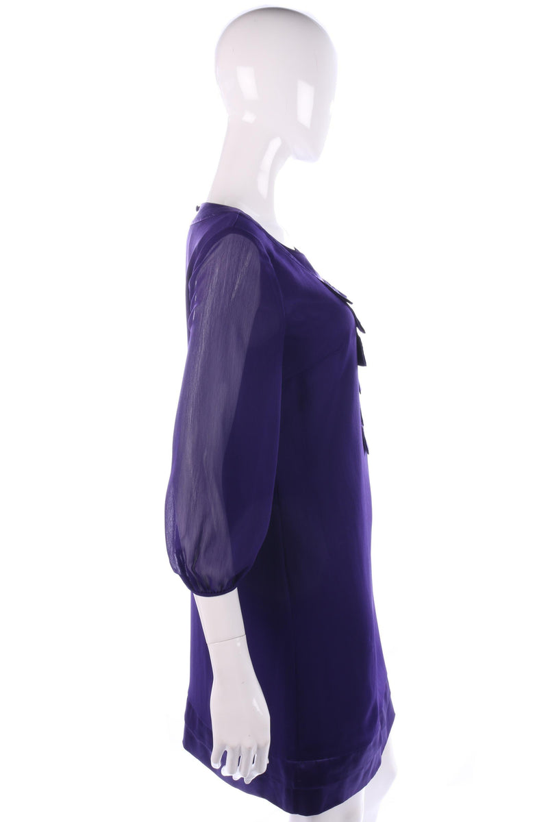 Lovely purple chiffon dress size 10 - Ava & Iva