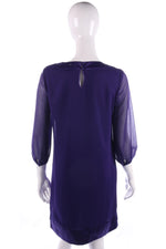 Lovely purple chiffon dress size 10 - Ava & Iva