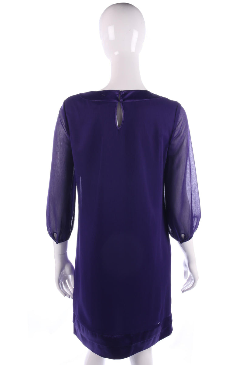 Lovely purple chiffon dress size 10 - Ava & Iva