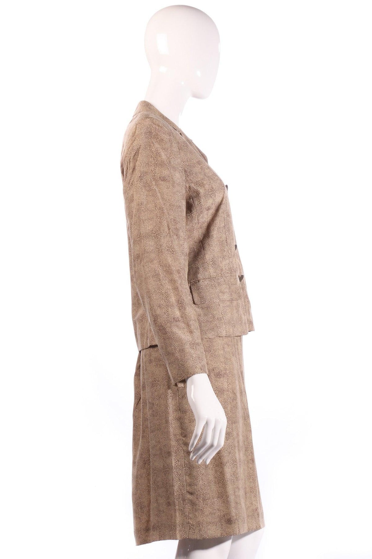 Mondi brown skirt suit side