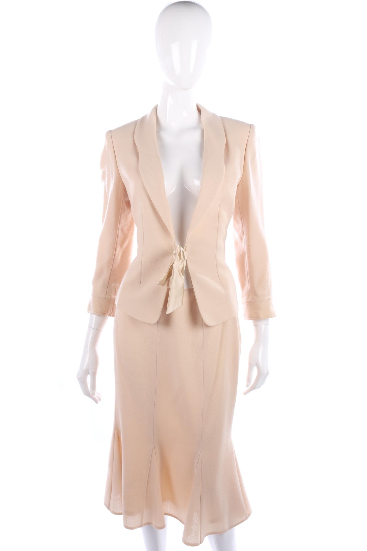 Paddy Campbell cream skirt suit - Ava & Iva