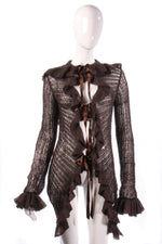 Emporio Armani glitter cardigan size 14