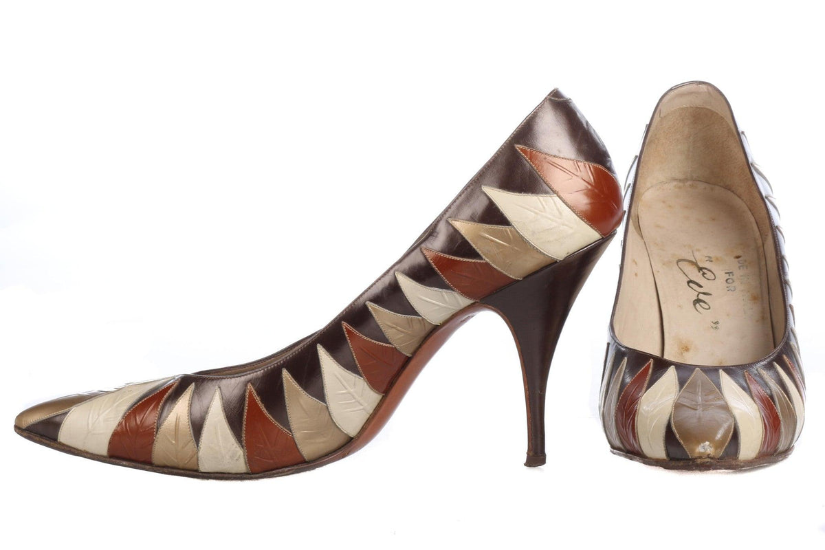 Eve Italian 1940's /50's Vintage Shoes Size est UK 3/3.5 - Ava & Iva