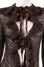 Emporio Armani glitter cardigan size 14 detail