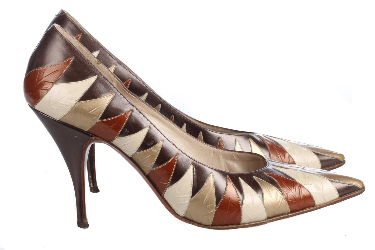 Eve Italian 1940's /50's Vintage Shoes Size est UK 3/3.5 - Ava & Iva