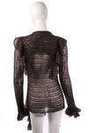 Emporio Armani glitter cardigan size 14 back