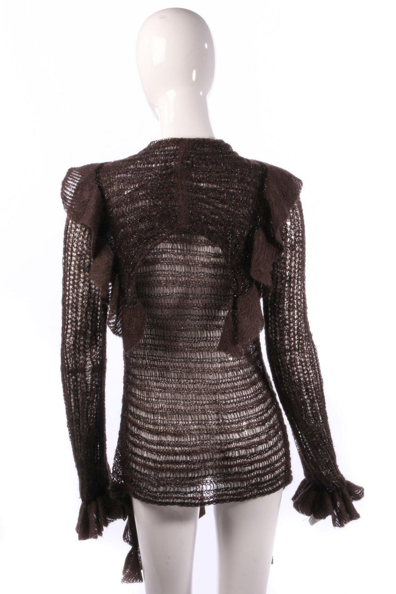 Emporio Armani glitter cardigan size 14 back