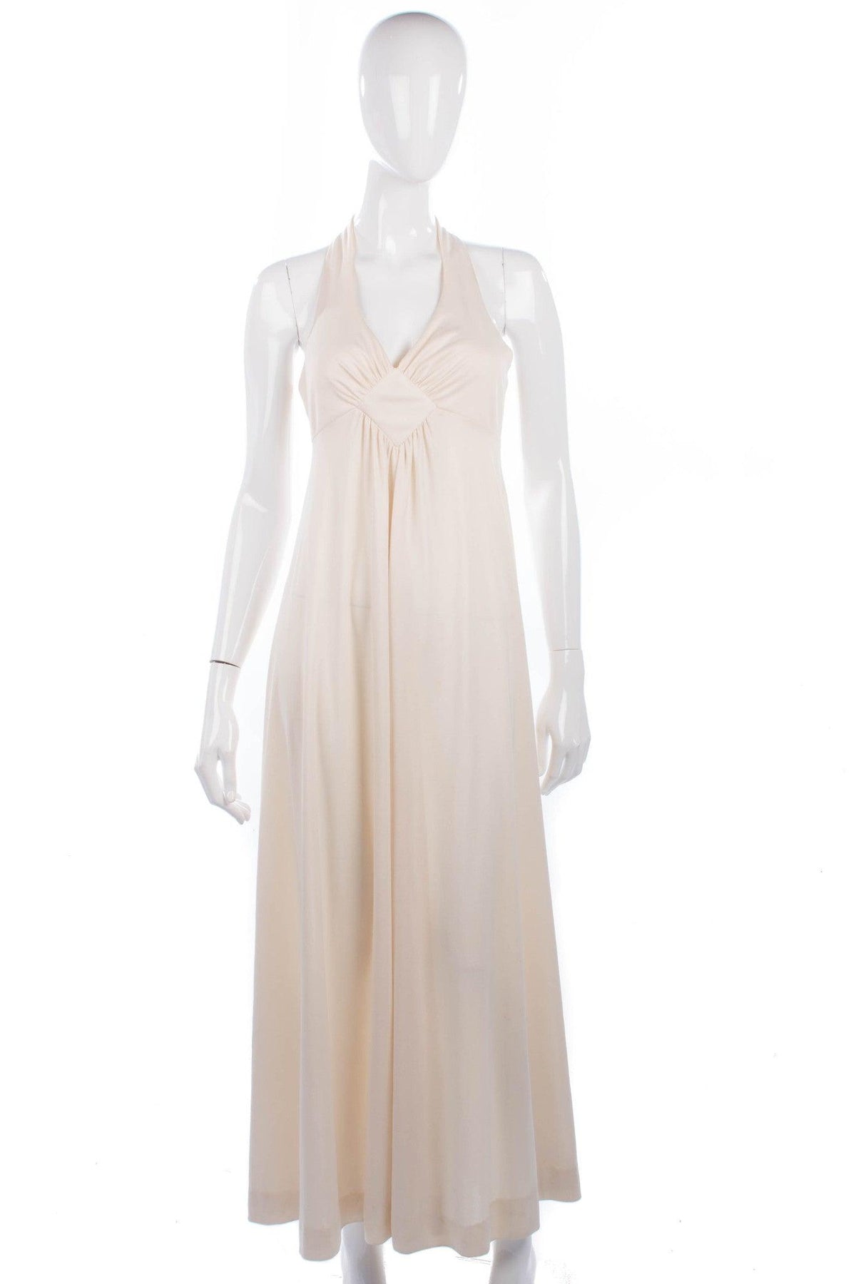 Mr. Darren Vintage Evening Dress Crimpelene Cream UK 8/10 - Ava & Iva