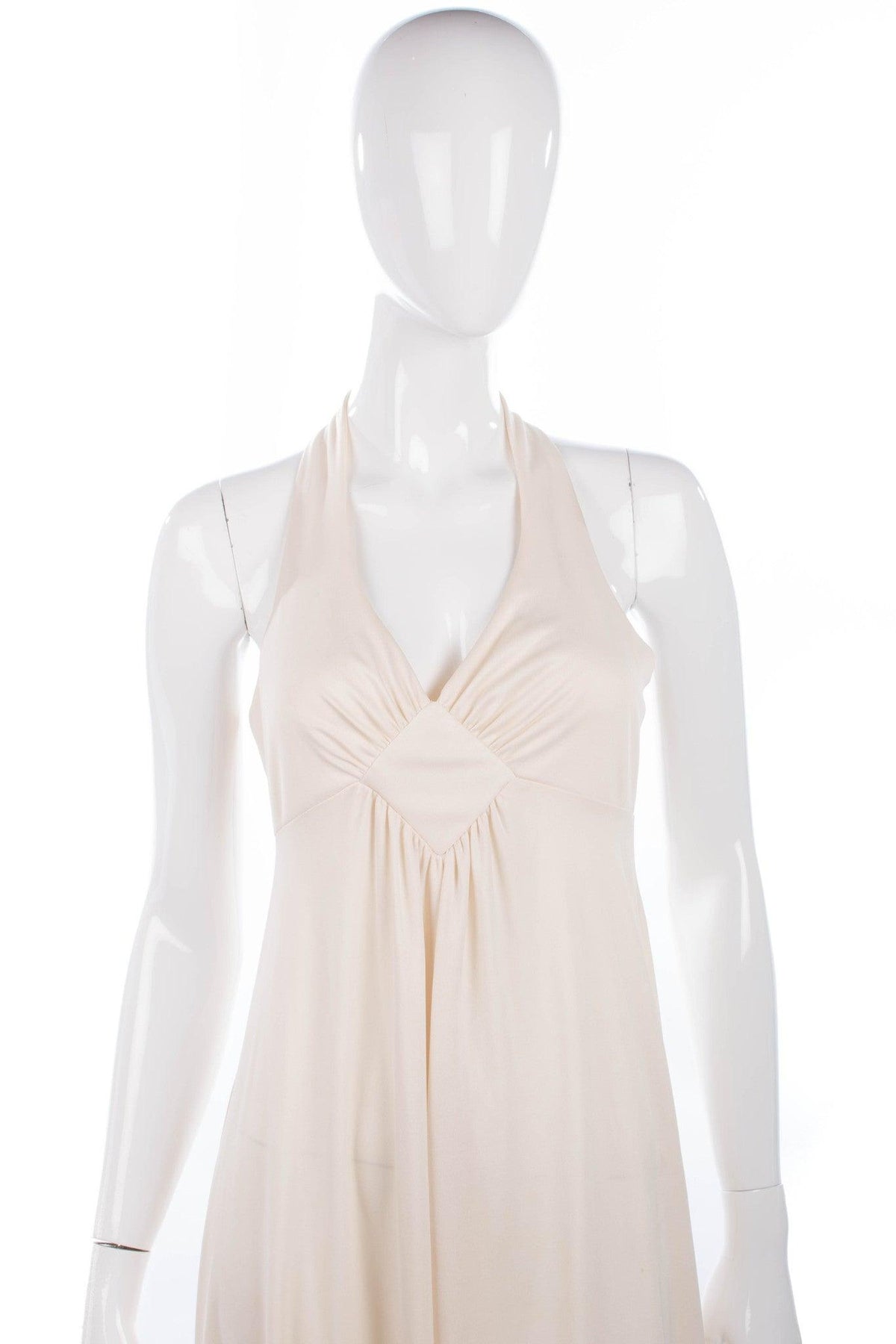 Mr. Darren Vintage Evening Dress Crimpelene Cream UK 8/10 - Ava & Iva