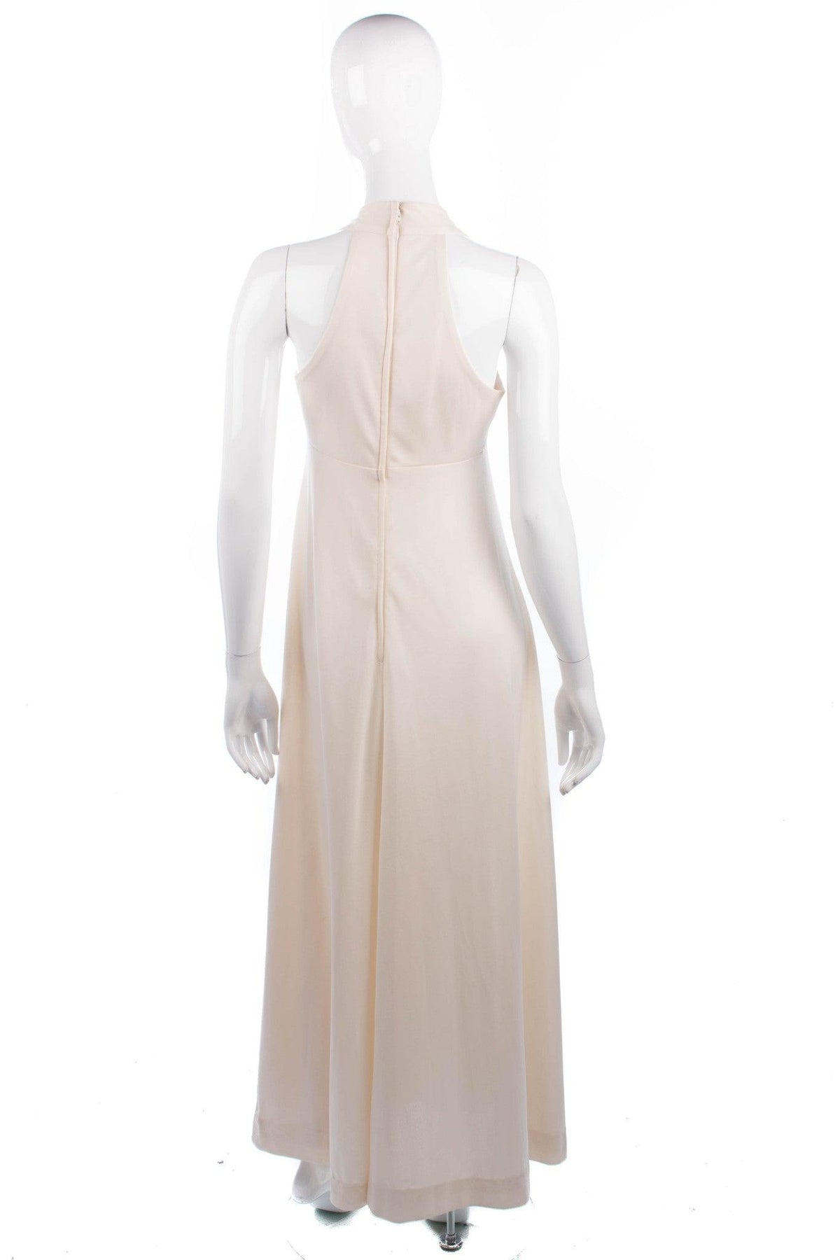 Mr. Darren Vintage Evening Dress Crimpelene Cream UK 8/10 - Ava & Iva