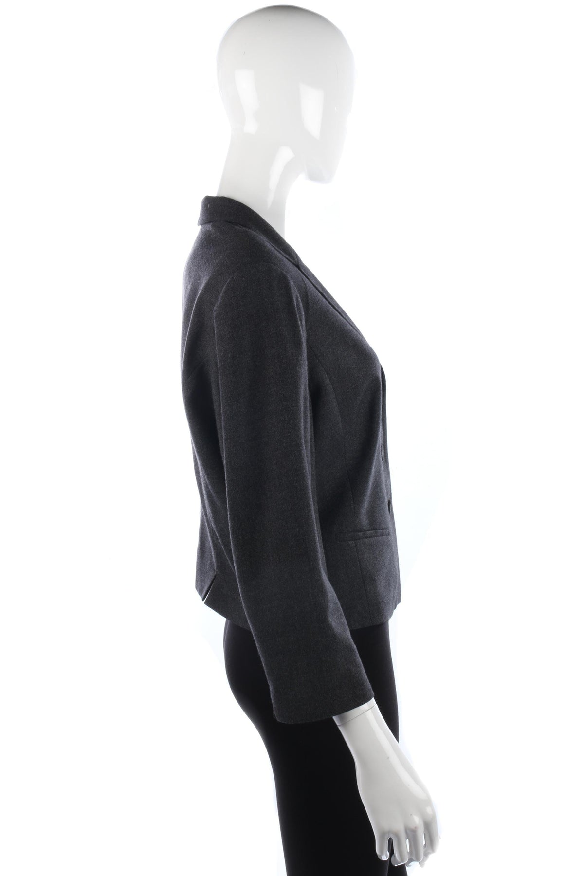 Armand Ventilo Jacket Wool Dark Grey with Silk Lining Size 14 - Ava & Iva