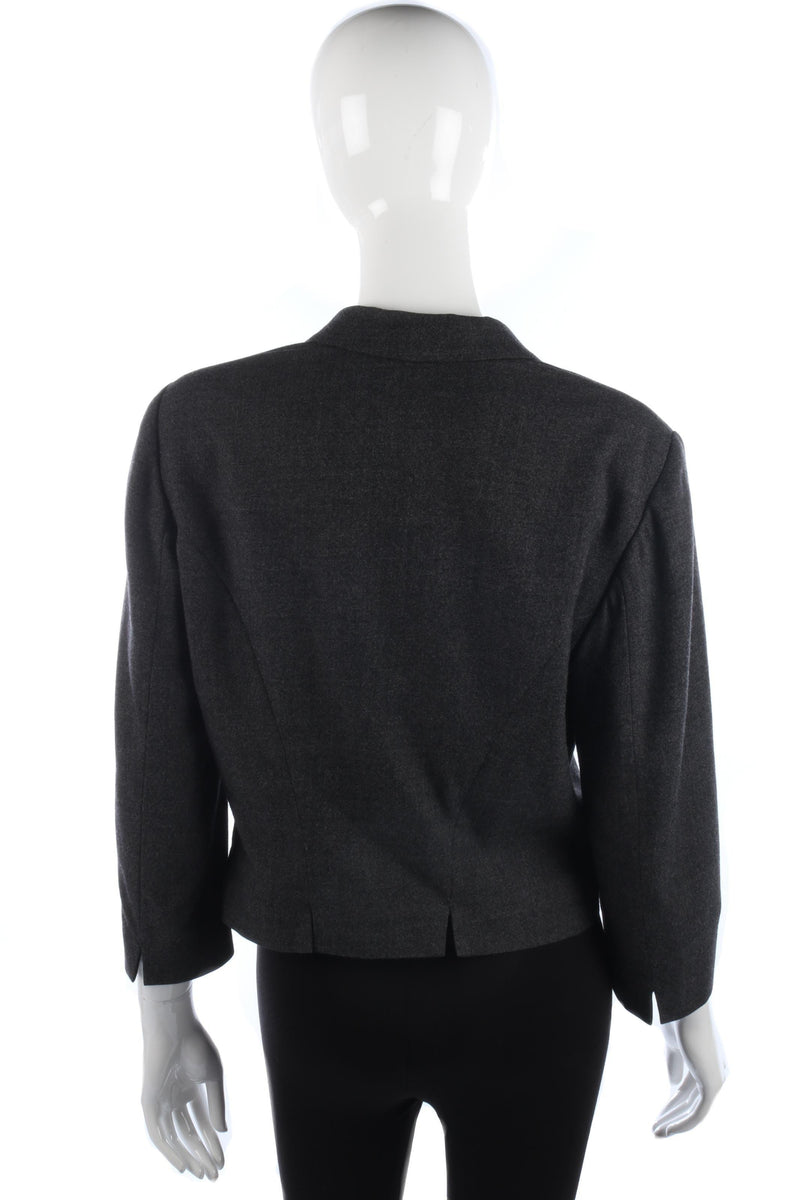 Armand Ventilo Jacket Wool Dark Grey with Silk Lining Size 14 - Ava & Iva